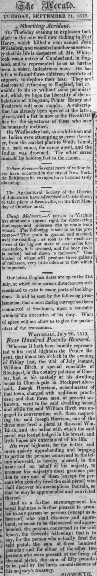 other Newspaper clipping from Sep 14, 1819 5824717