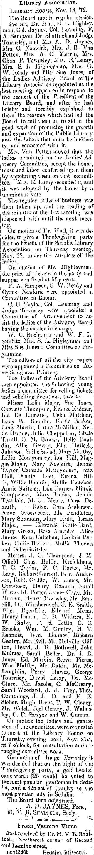 other Newspaper clipping from Nov 19, 1872 5825094