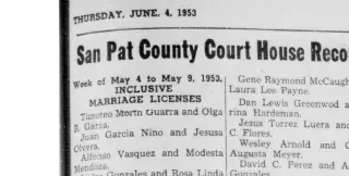 Marriage Newspaper clipping from Jun 4, 1953 5825103