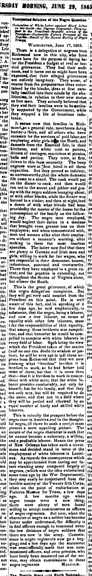 other Newspaper clipping from Jun 29, 1865 5825239