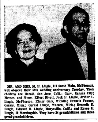 Anniversary Newspaper clipping from Apr 17, 1967 5825622