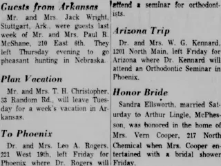Marriage Newspaper clipping from Nov 6, 1960 5825644