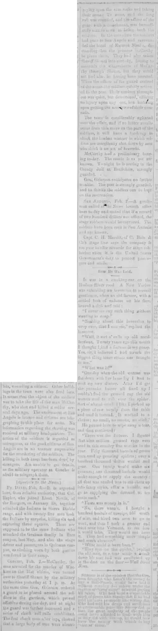 other Newspaper clipping from Feb 11, 1881 5825799
