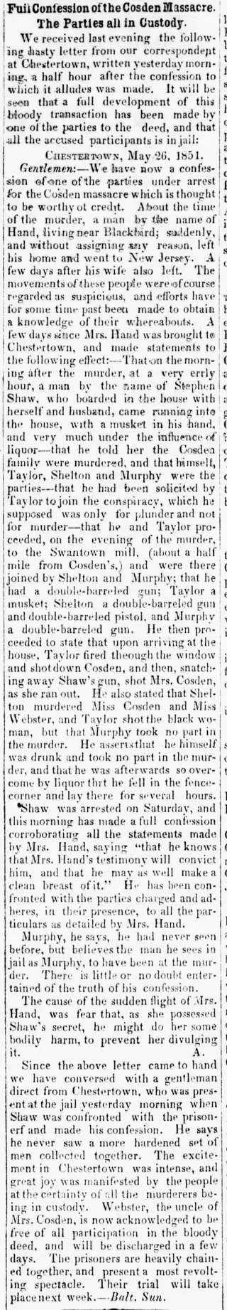 other Newspaper clipping from May 31, 1851 5825885