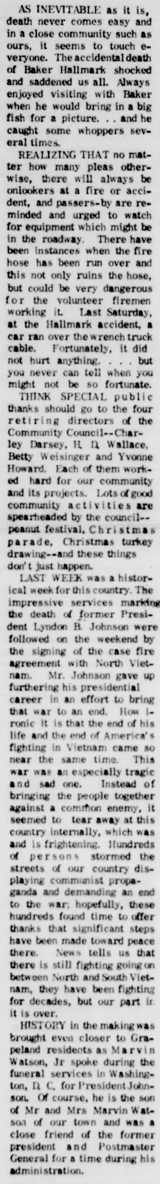 other Newspaper clipping from Feb 1, 1973 5825982
