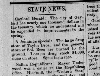 other Newspaper clipping from Mar 7, 1890 5826637