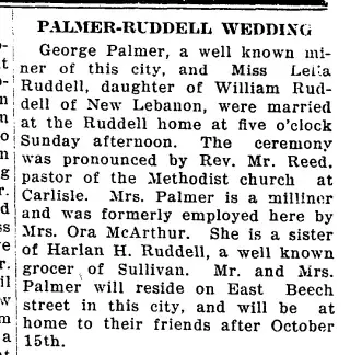 Marriage Newspaper clipping from Sep 29, 1915 5826667
