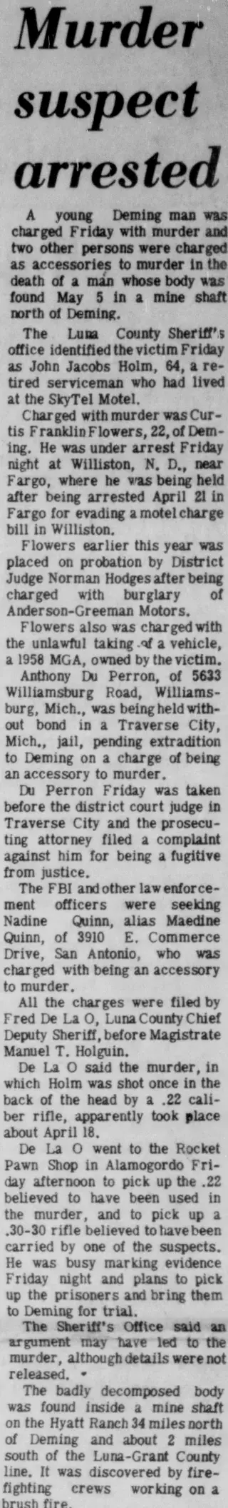 other Newspaper clipping from May 18, 1970 5826693