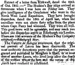 other Newspaper clipping from Nov 13, 1821 5826758