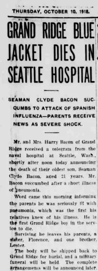 other Newspaper clipping from Oct 10, 1918 5826982