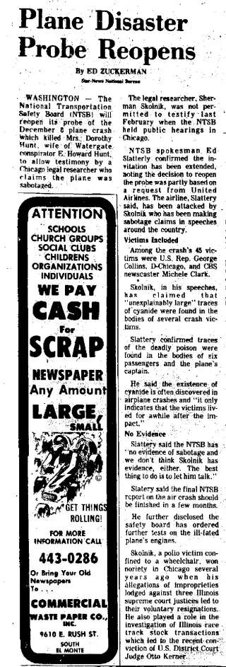 other Newspaper clipping from May 31, 1973 5827008