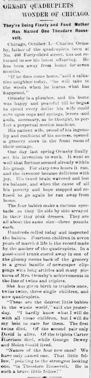 other Newspaper clipping from Oct 12, 1901 5827060