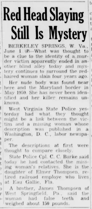 other Newspaper clipping from Jun 2, 1954 5827328