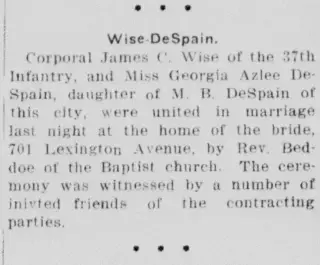 Marriage Newspaper clipping from Dec 22, 1918 5827402