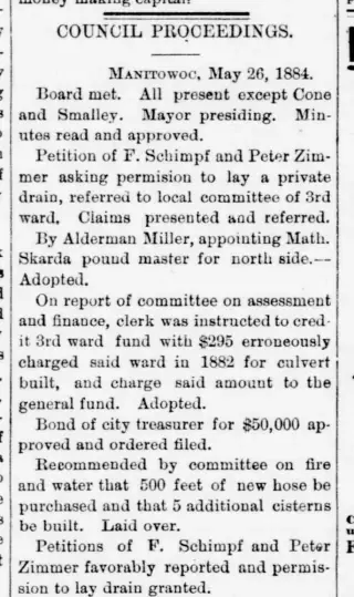 other Newspaper clipping from May 29, 1884 5827422