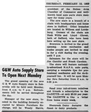 other Newspaper clipping from Feb 12, 1959 5827627