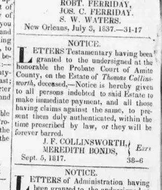 other Newspaper clipping from Oct 3, 1837 5827765