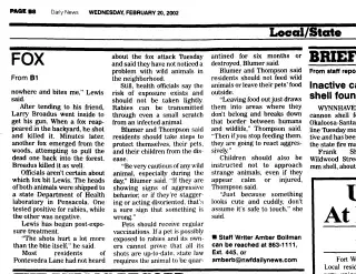 other Newspaper clipping from Feb 20, 2002 5828384