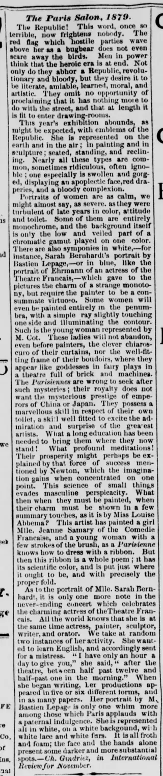 other Newspaper clipping from Oct 31, 1879 5828678