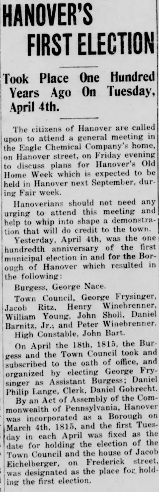 other Newspaper clipping from Apr 5, 1915 5829057