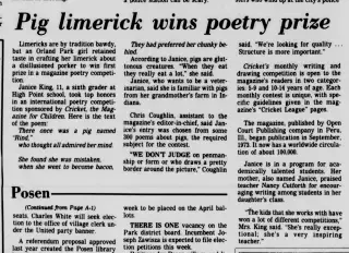 other Newspaper clipping from Jan 18, 1987 5829201