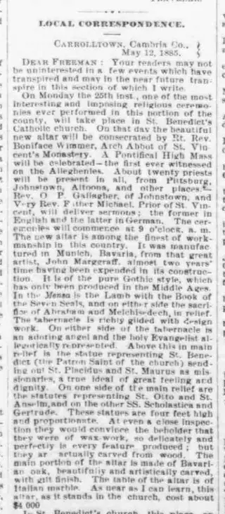 other Newspaper clipping from May 15, 1885 5829314