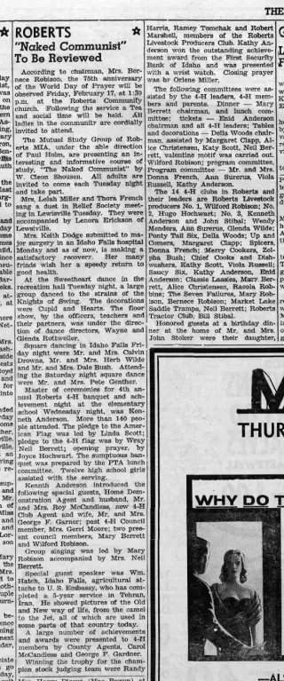 other Newspaper clipping from Feb 16, 1961 5830032