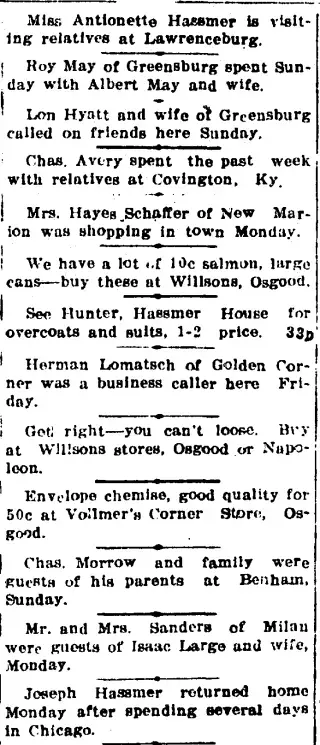 General news Newspaper clipping from Feb 8, 1922 5830425