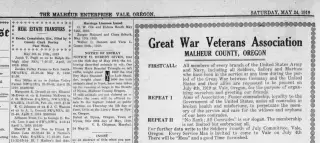 Marriage Newspaper clipping from May 24, 1919 5830508