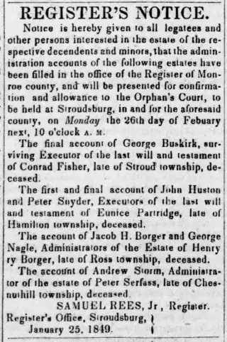 other Newspaper clipping from Jan 25, 1849 5830833