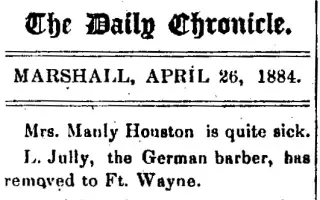 General news Newspaper clipping from Apr 26, 1884 5830925