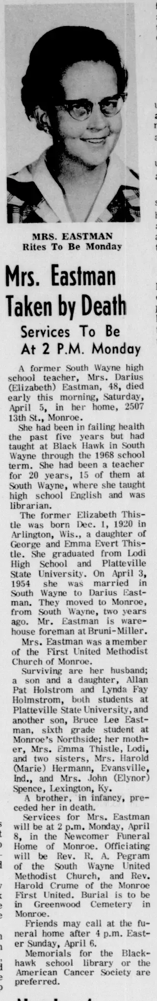 other Newspaper clipping from Apr 5, 1969 5830993