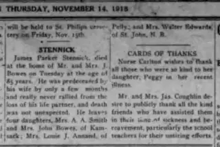 other Newspaper clipping from Nov 14, 1918 5832172