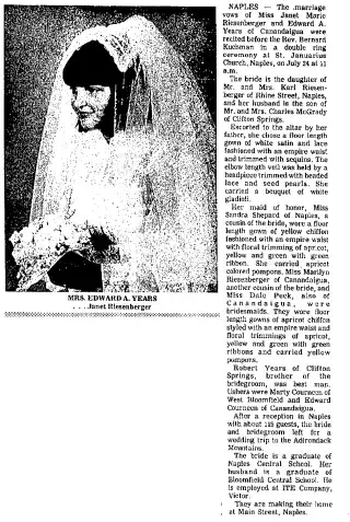 Marriage Newspaper clipping from Aug 2, 1971 5832213