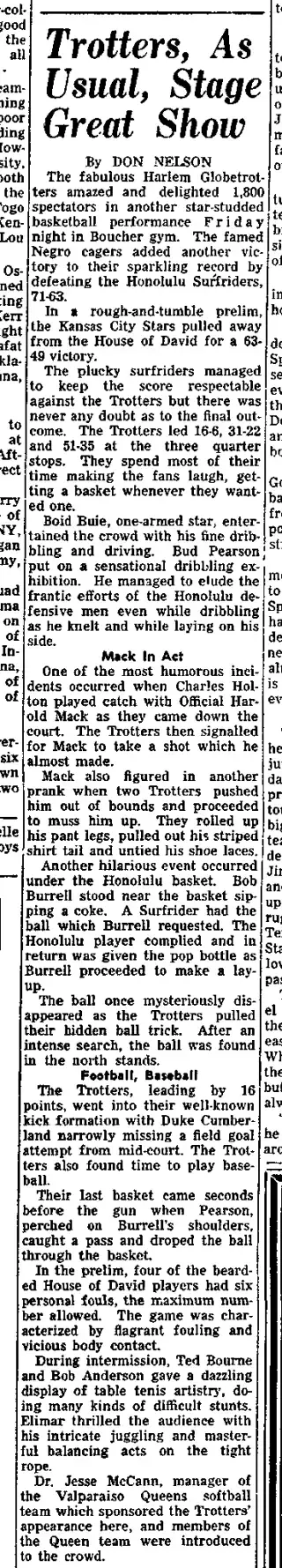 Entertainment Newspaper clipping from Mar 27, 1954 5832324