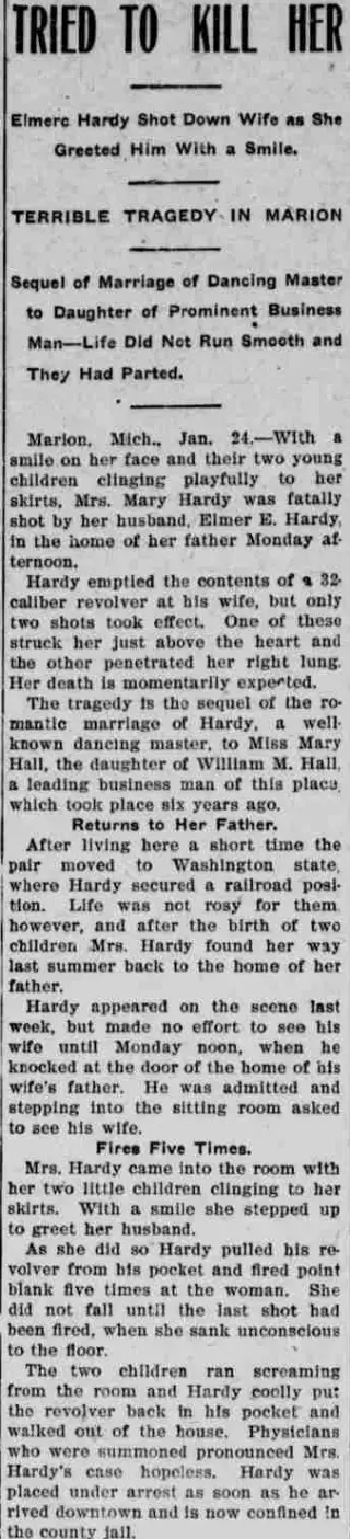 Divorce Newspaper clipping from Jan 27, 1905 5833211