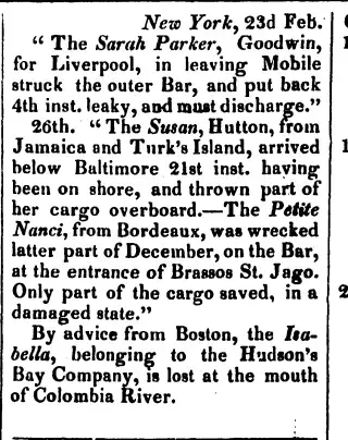 other Newspaper clipping from Mar 22, 1831 5833313