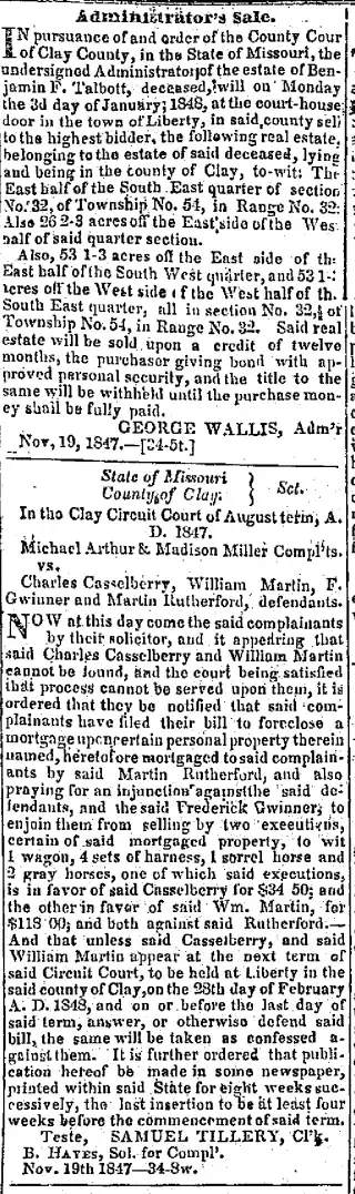 other Newspaper clipping from Nov 19, 1847 5833519