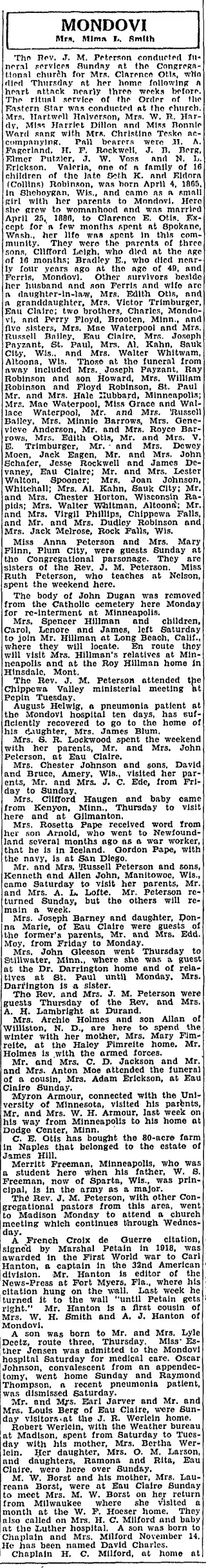 other Newspaper clipping from Nov 17, 1942 5833617