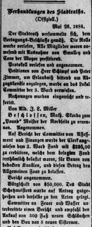 other Newspaper clipping from May 29, 1884 5834204