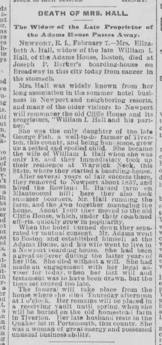 other Newspaper clipping from Feb 8, 1887 5835131