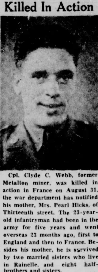 other Newspaper clipping from Oct 28, 1944 5835625