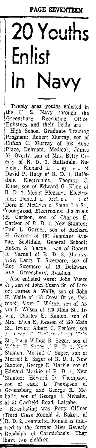 Military Newspaper clipping from Sep 23, 1960 5836298