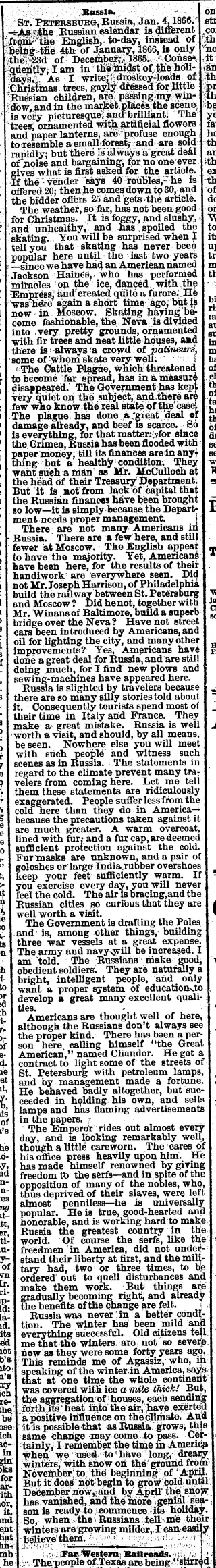 other Newspaper clipping from Feb 5, 1866 5836926