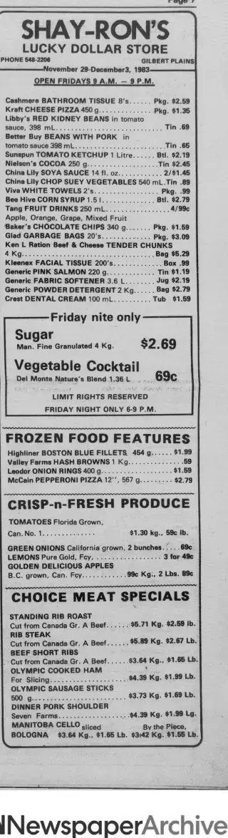 other Newspaper clipping from Nov 30, 1983 5837059