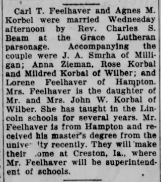 Marriage Newspaper clipping from Aug 26, 1926 5837859