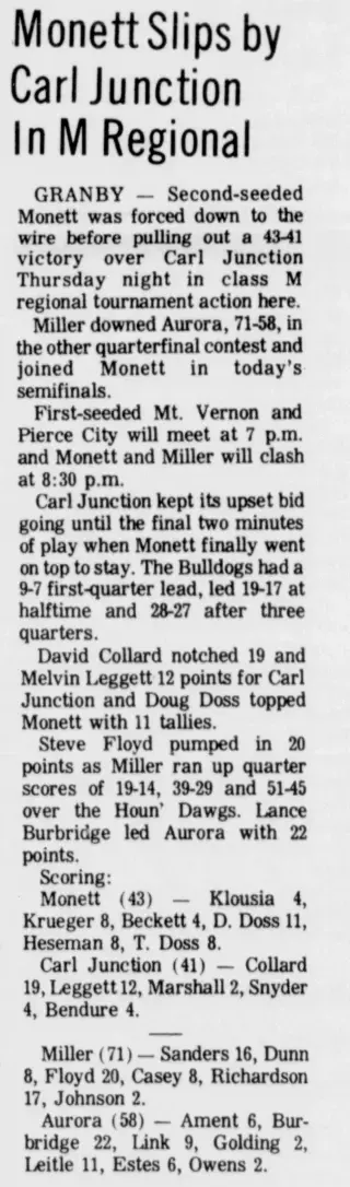other Newspaper clipping from Feb 27, 1970 5838163