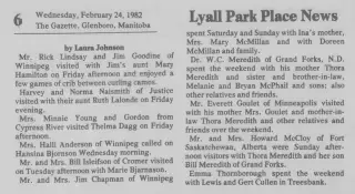 other Newspaper clipping from Feb 24, 1982 5838516