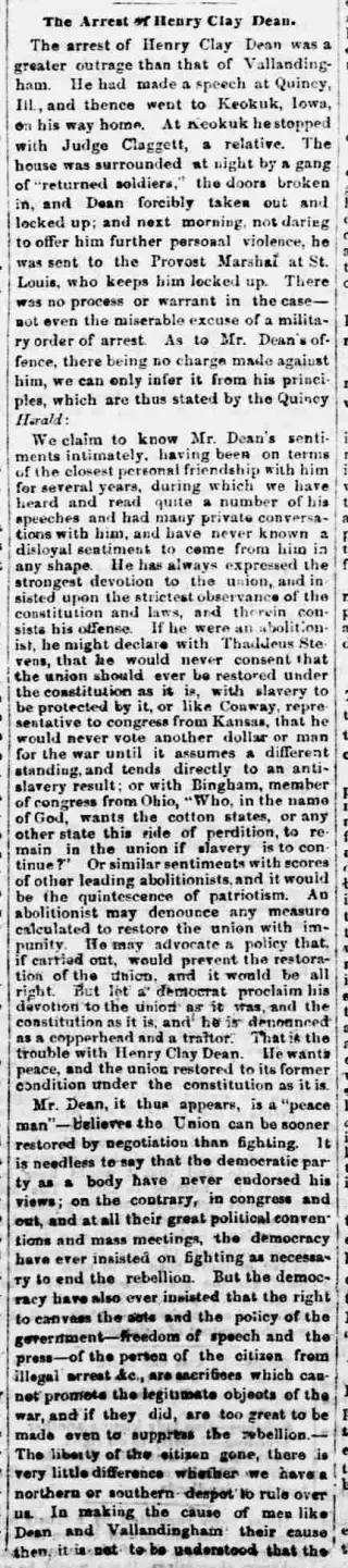 other Newspaper clipping from May 30, 1863 5839036