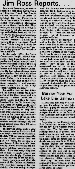other Newspaper clipping from Aug 9, 1984 5839772